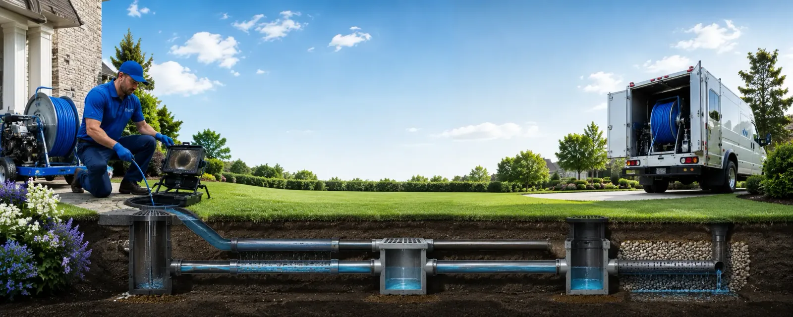 Outdoor drain cleaning information for Grant, LA